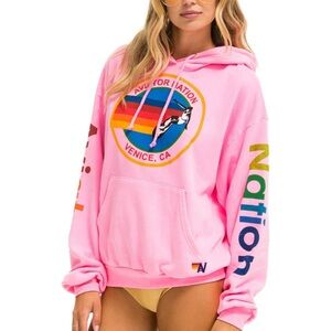 Aviator Nation Malibu Surfer Pullover Hoodie Sweatshirt